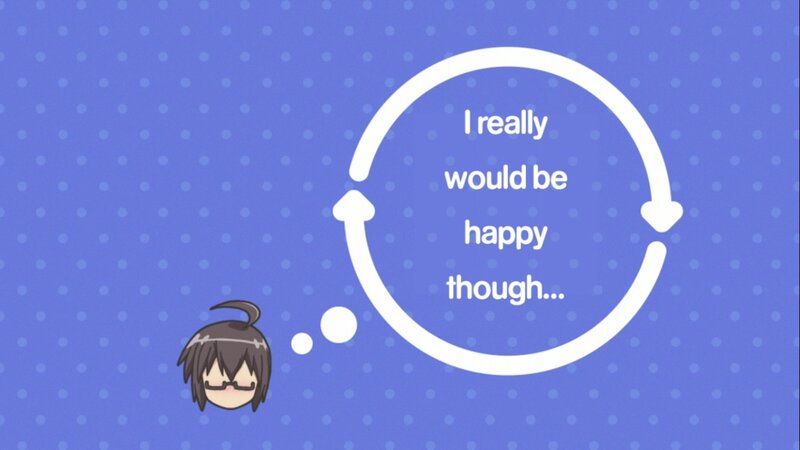 Anime Character Thinking — Blue, Contemplative