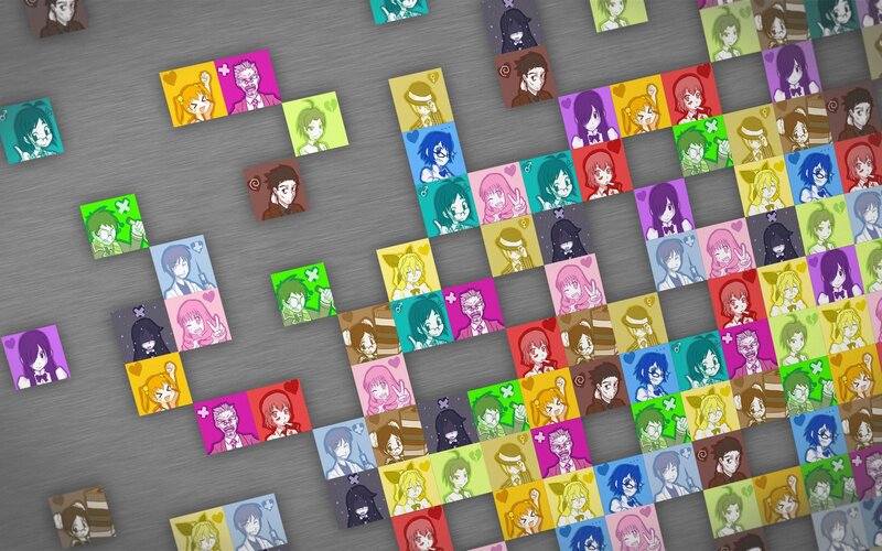 anime character tile grid