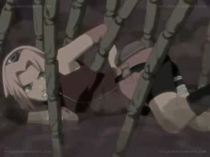anime character trapped in bamboo