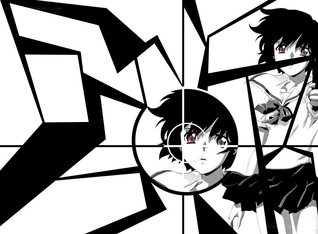 Anime character under crosshairs