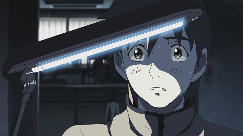anime character under lamp