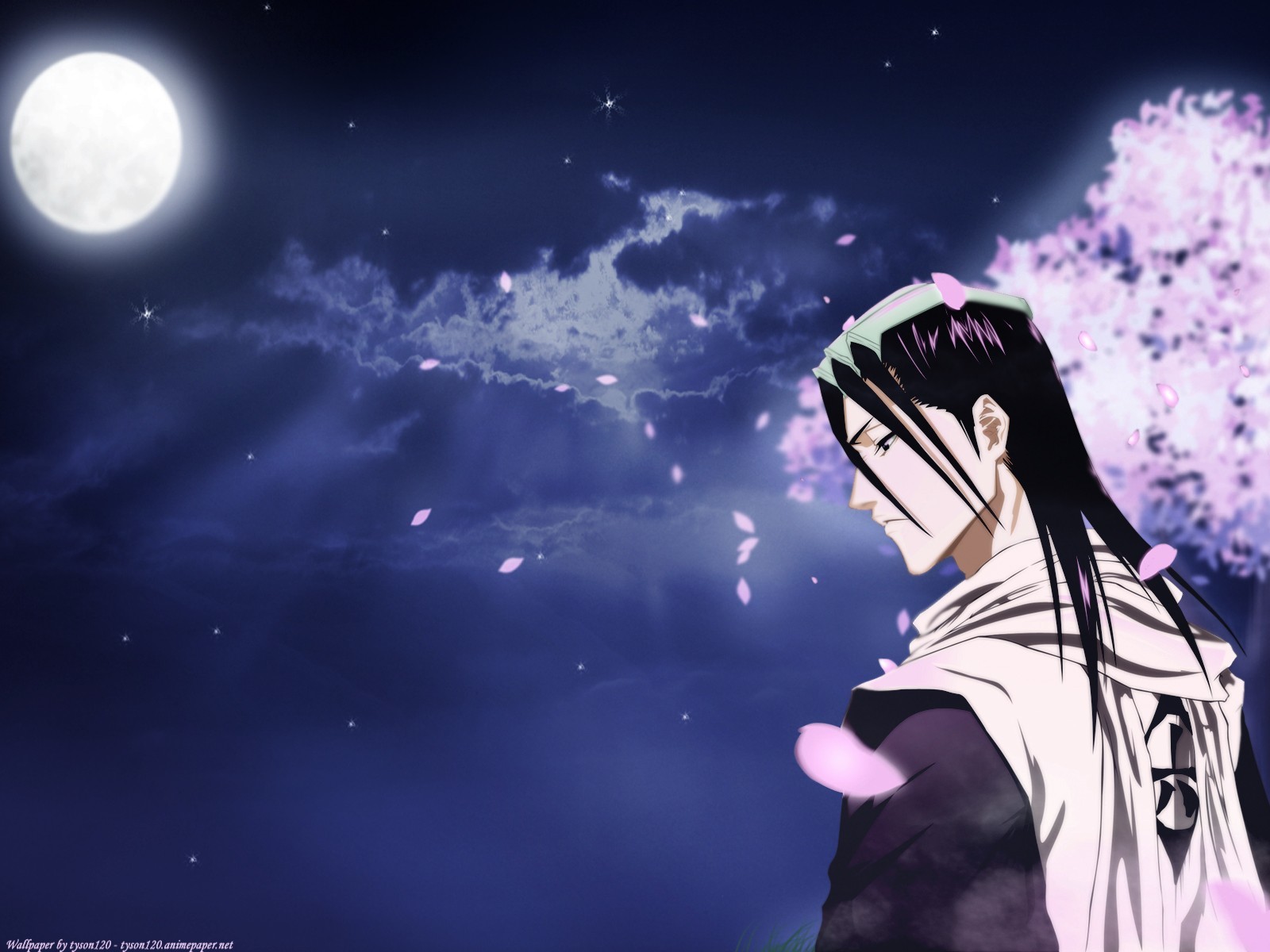 anime character under moonlight