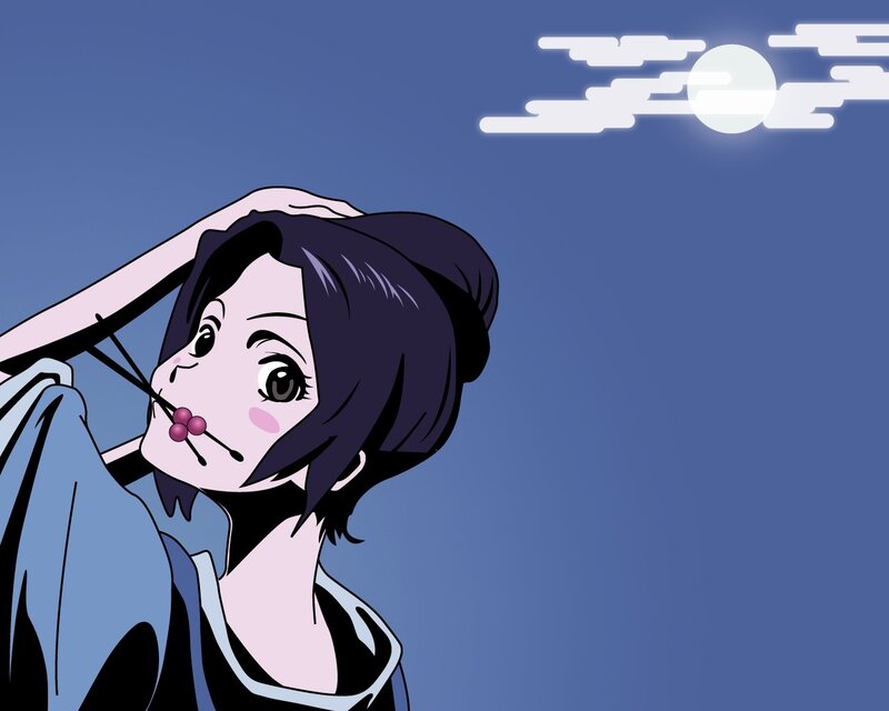 anime character under moonlight