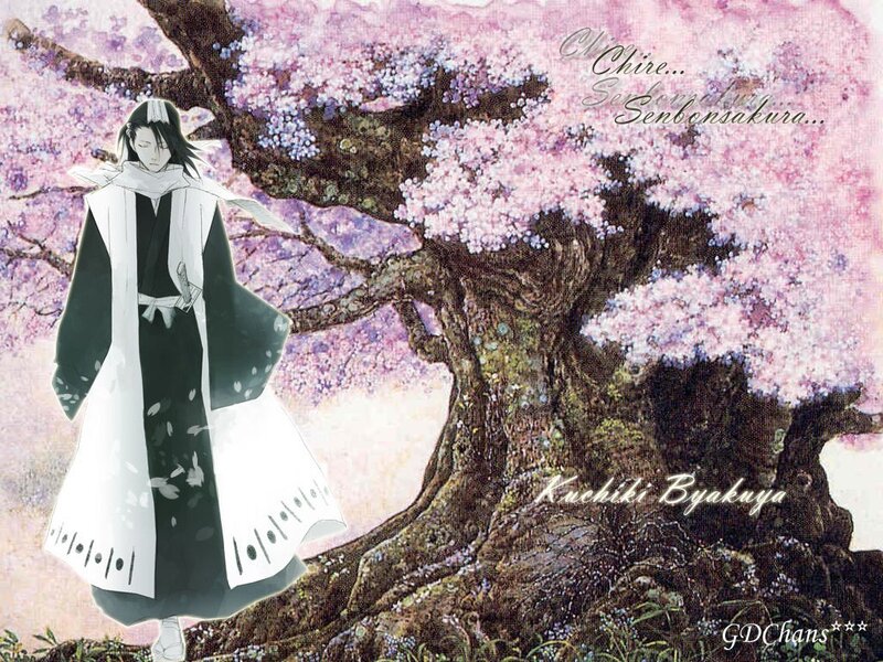 Anime Character under Tree — Pink, Serene