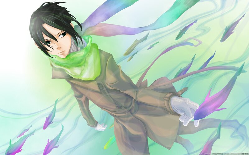 anime character underwater