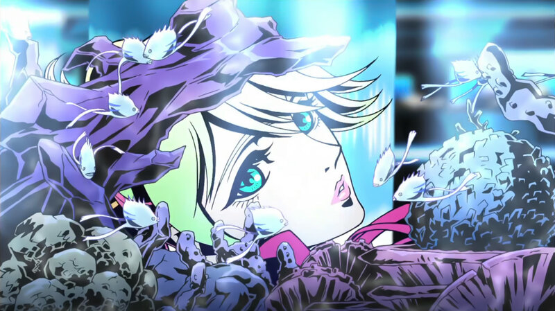 anime character underwater