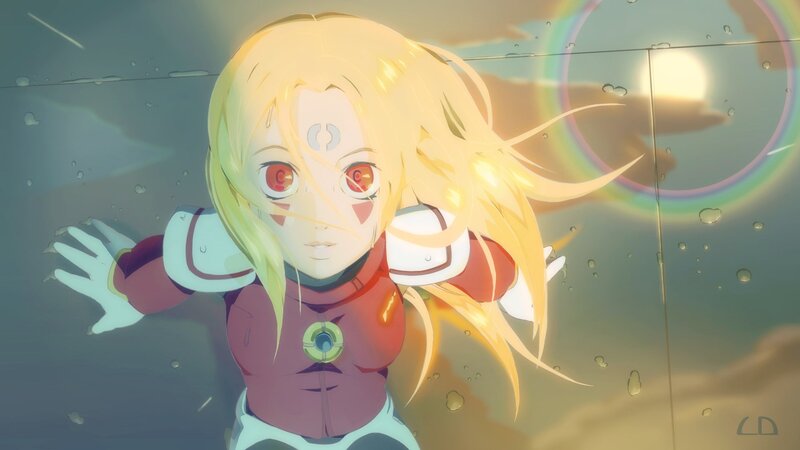 anime character underwater