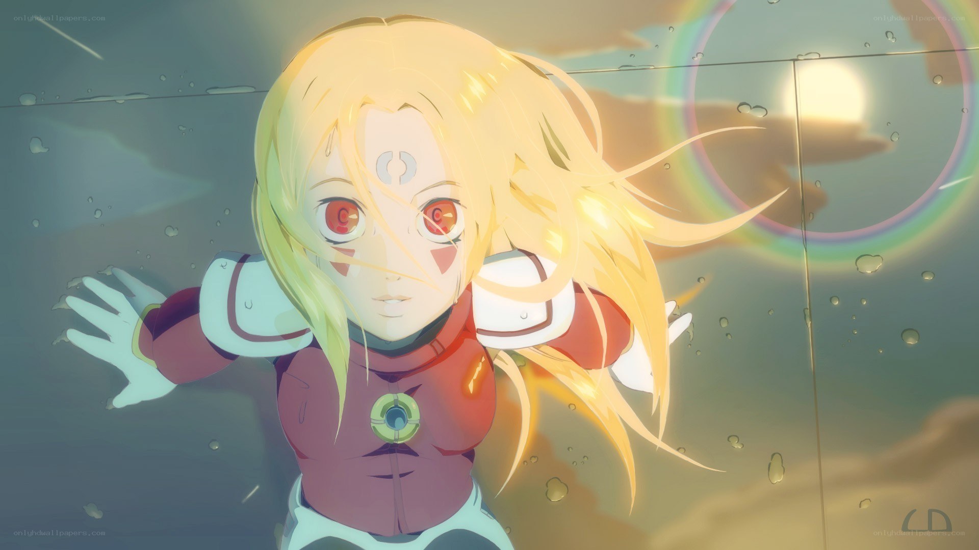 anime character underwater