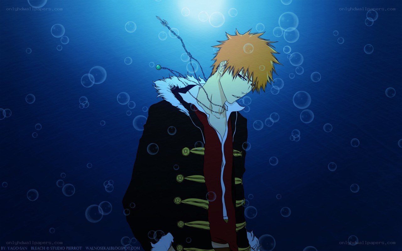 anime character underwater