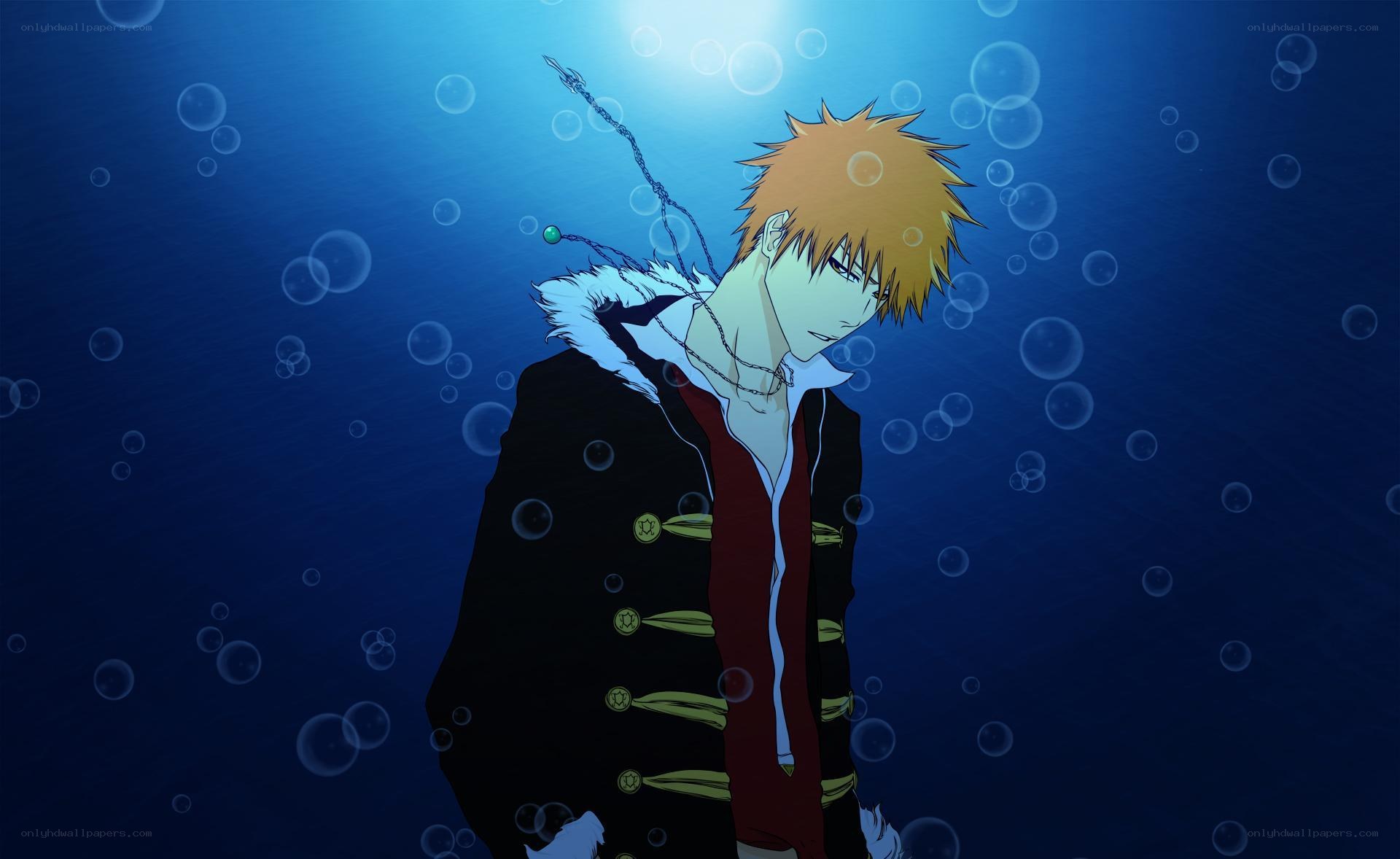 anime character underwater