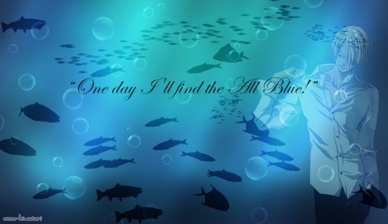 Anime Character Underwater — Blue, Serene, Fish, Bubbles