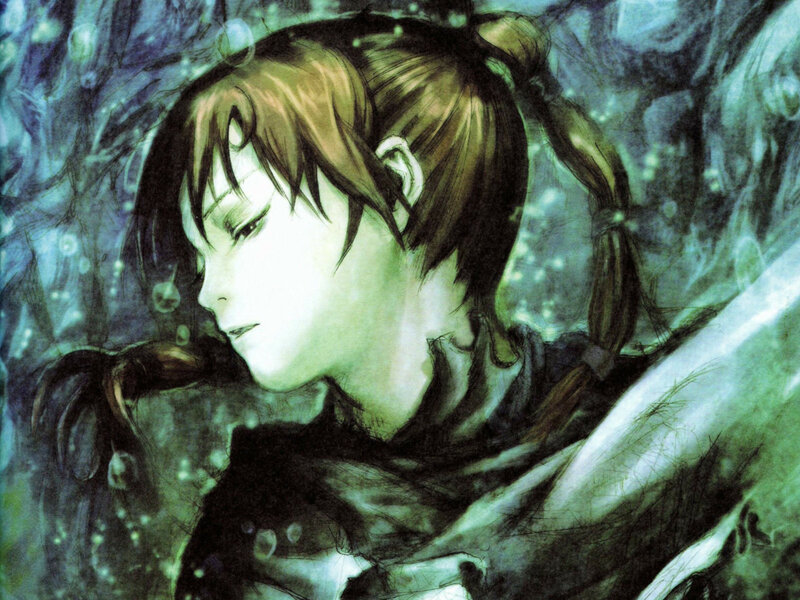 Anime Character Underwater — Green