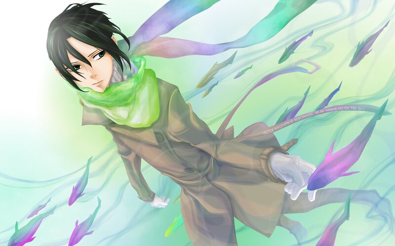 anime character underwater