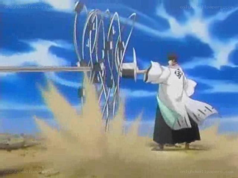 anime character using a weapon