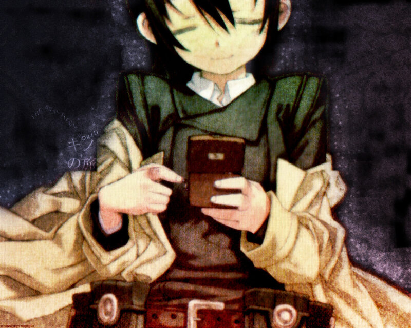 anime character using phone