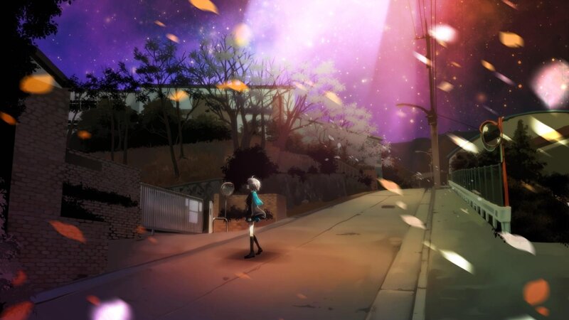 Anime Character Walking — Purple