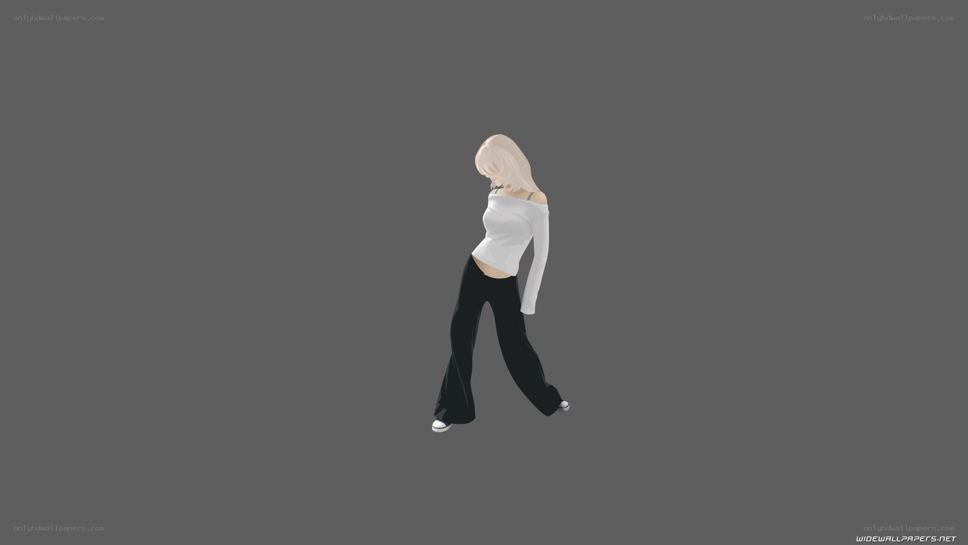 anime character walking