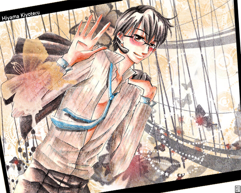 Anime character waving