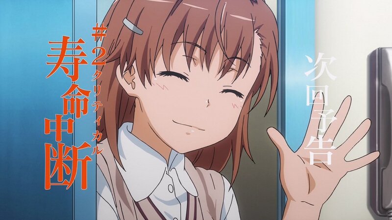 Anime character waving goodbye