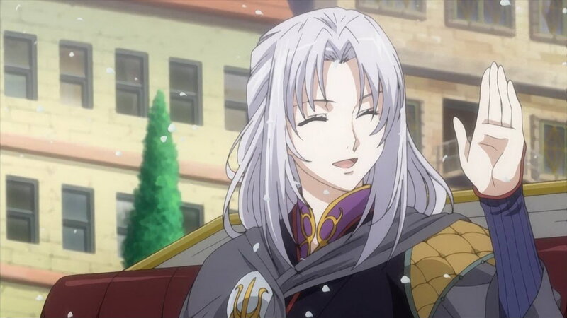 Anime Character Waving — White