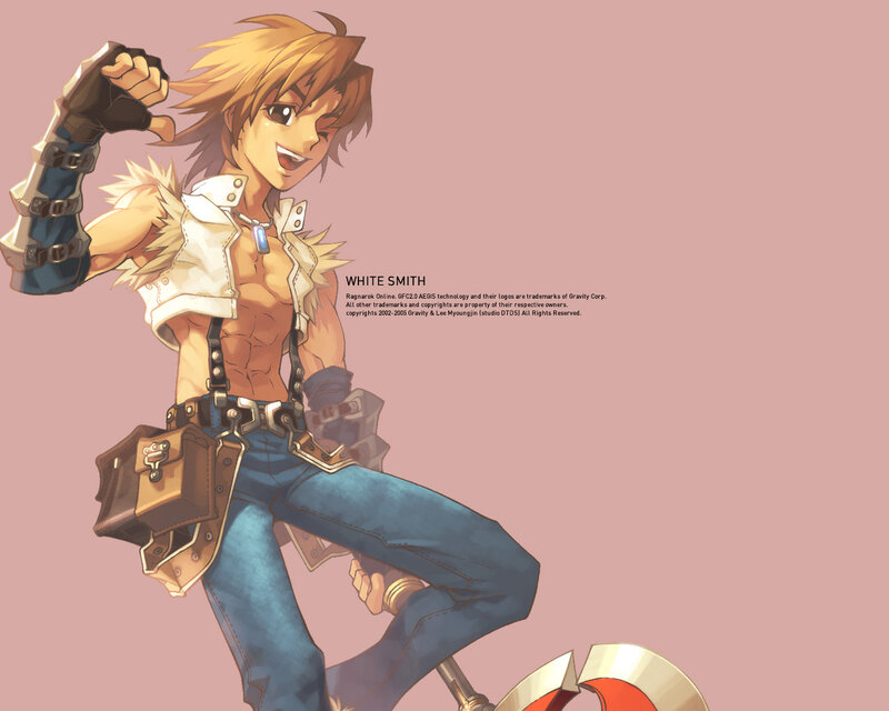 Anime Character White Smith — Pink