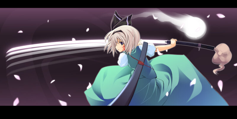 Anime character wielding a sword