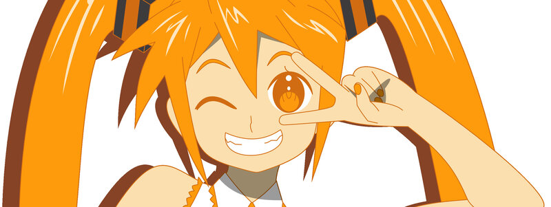 anime character winking