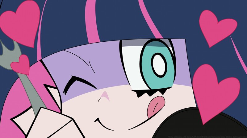 Anime Character Winking — Purple