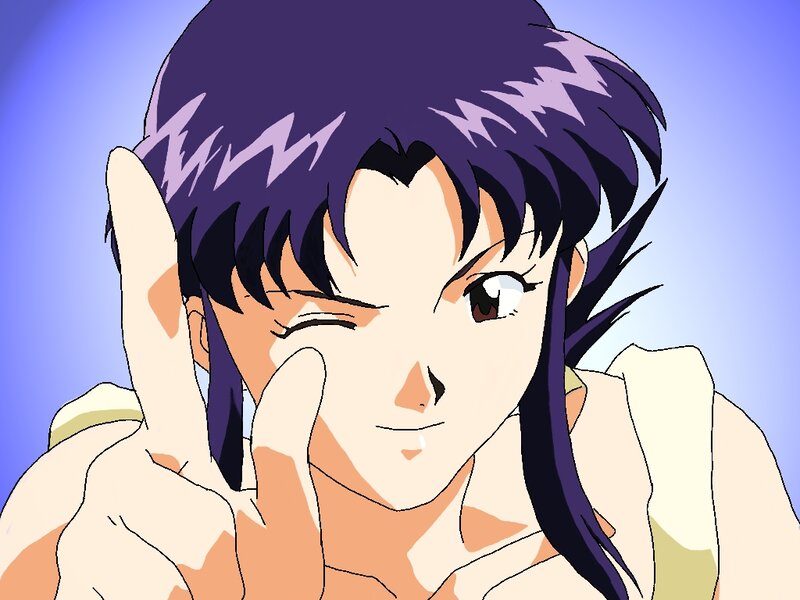 anime character winking