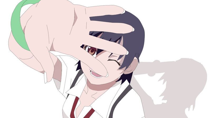 Anime Character Winking — White