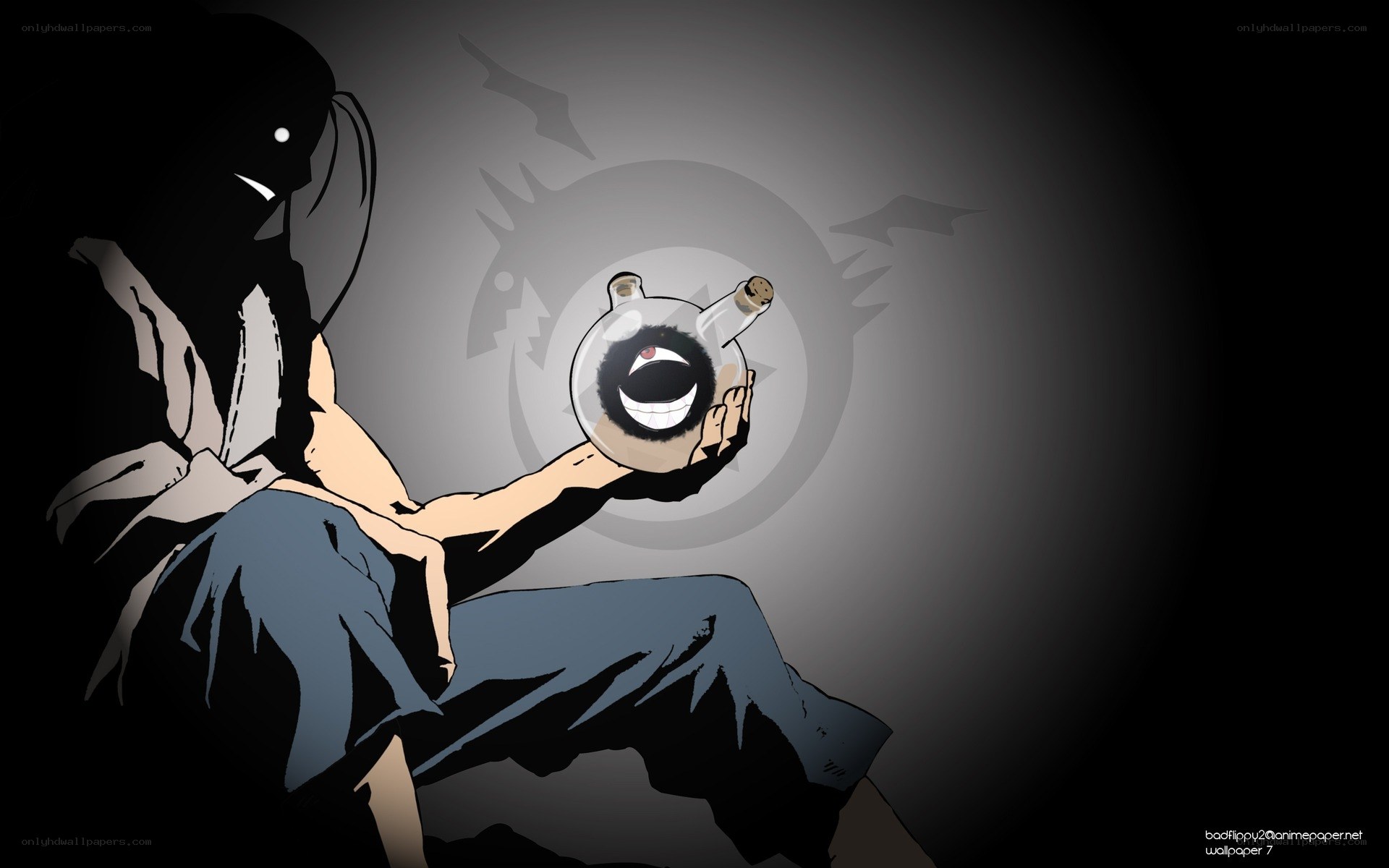 anime character with a bottle