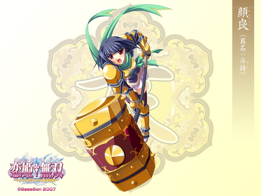 Anime character with a large hammer