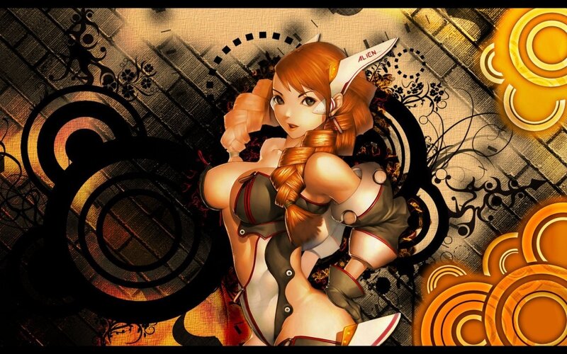 anime character with alien ears