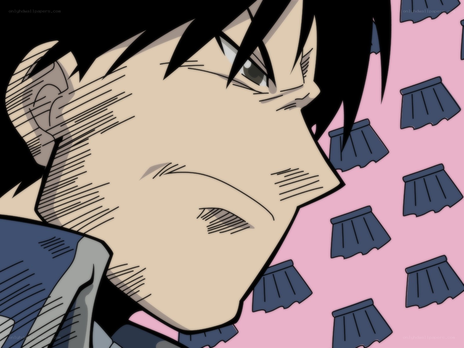anime character with angry expression