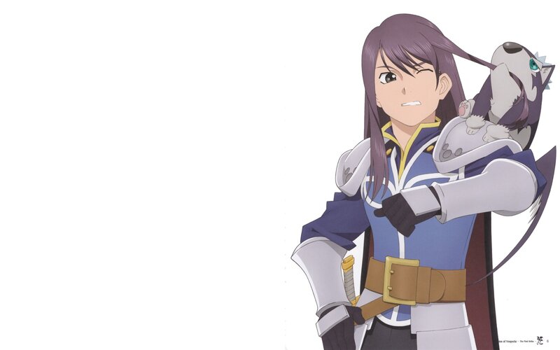 anime character with animal companion