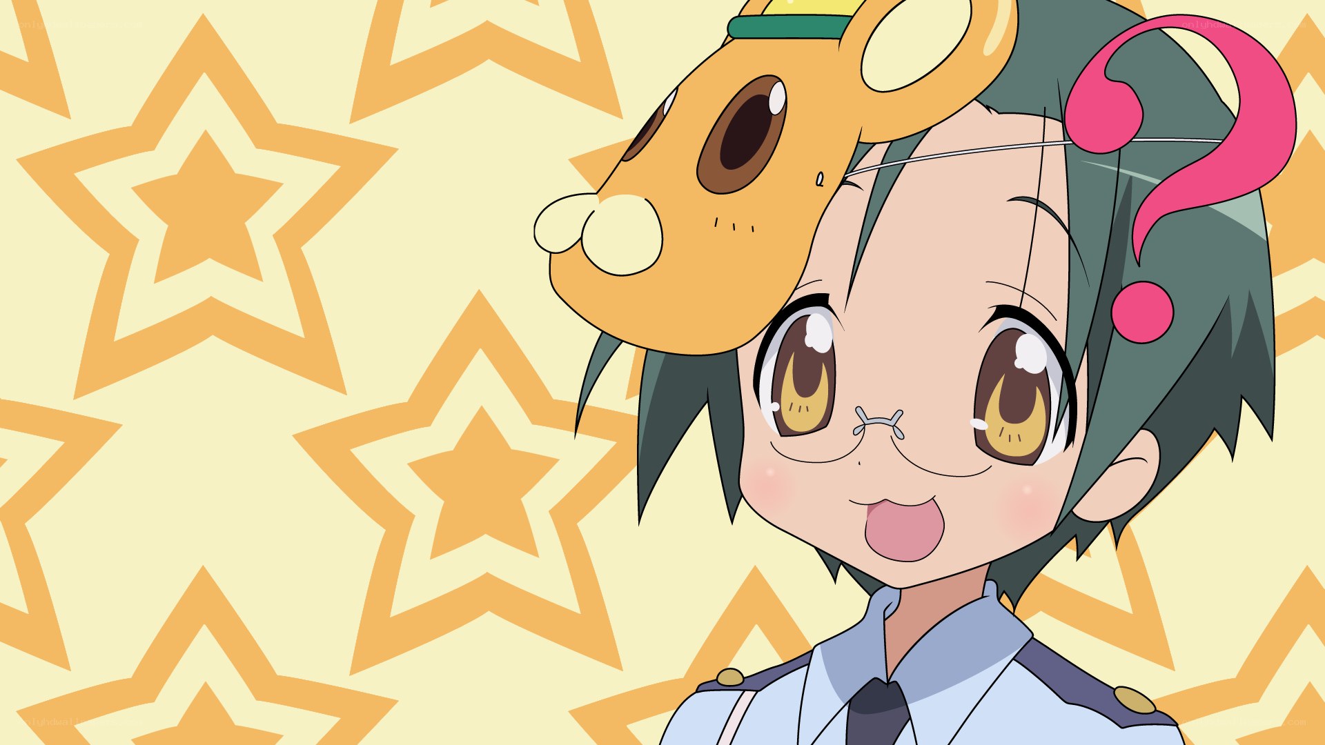 anime character with animal hat