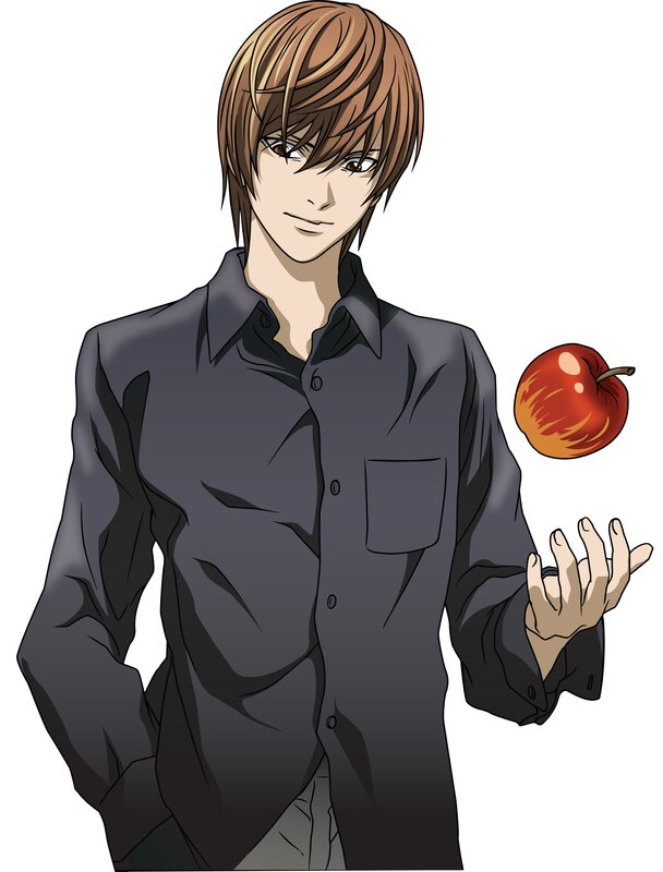 anime character with apple