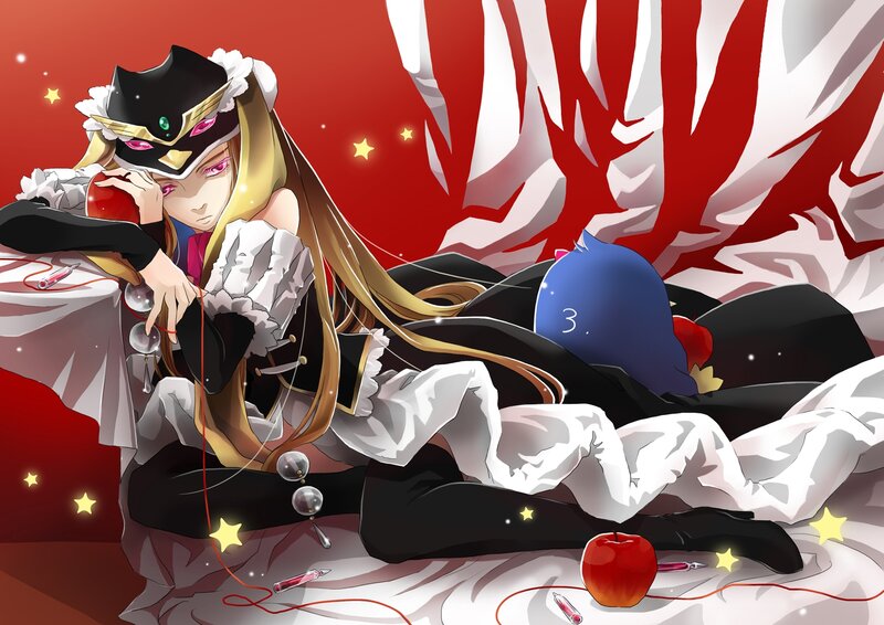 Anime Character with Apple — Red