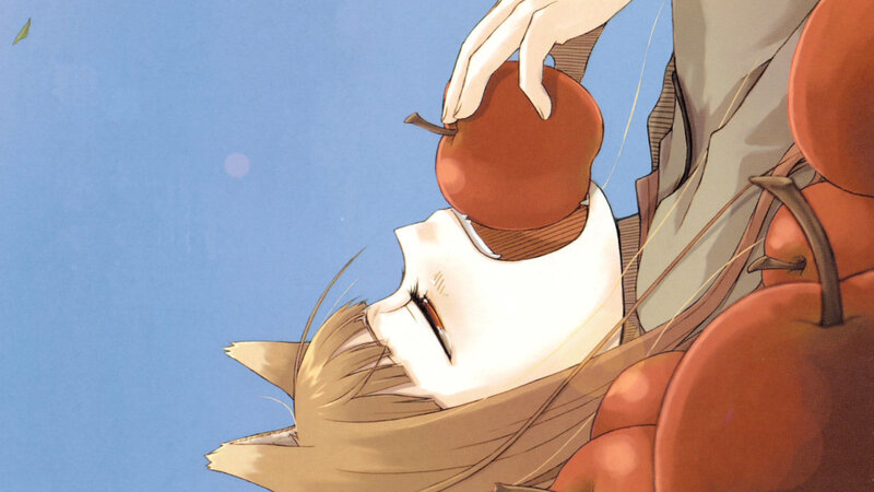 anime character with apples