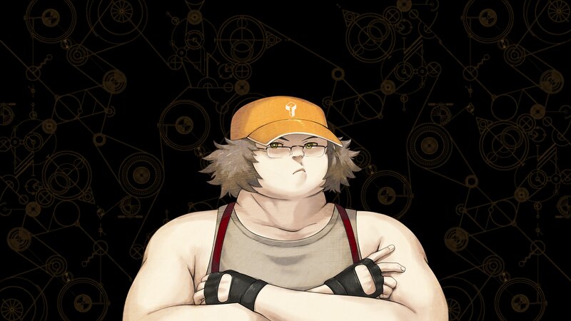 Anime Character with Arms Crossed — Black, Confident