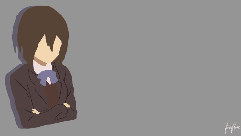 Anime Character with Arms Crossed — Gray
