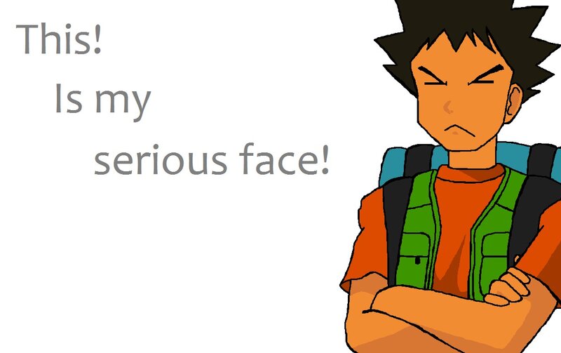 Anime Character with Arms Crossed — Orange