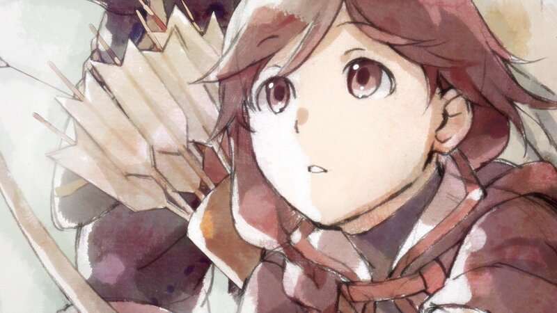 Anime Character with Arrows — Brown