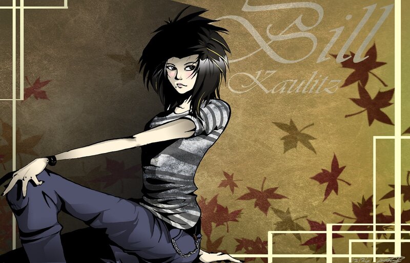 anime character with autumn leaves