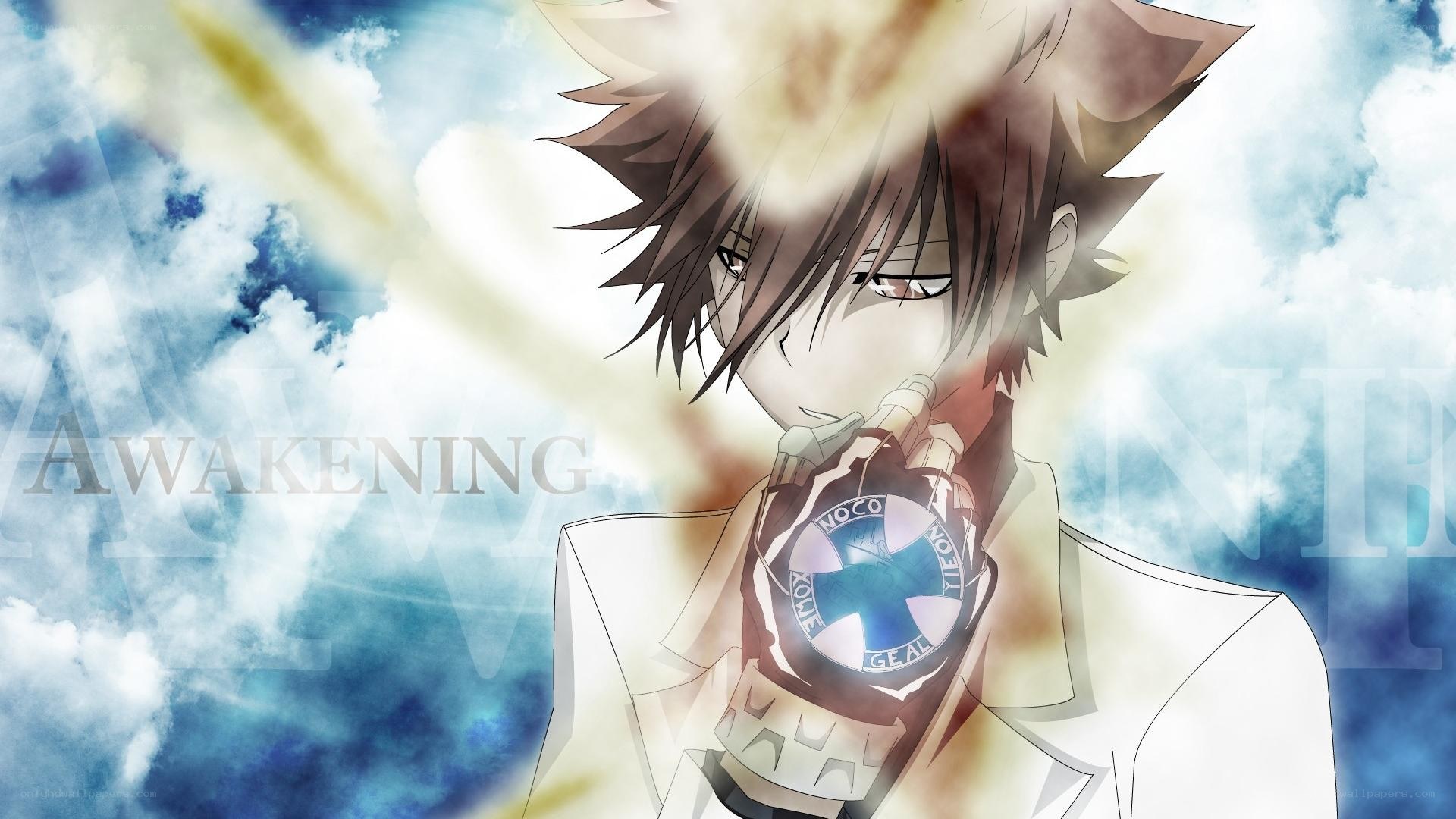 anime character with awakening device