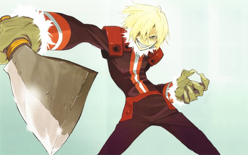 anime character with axe