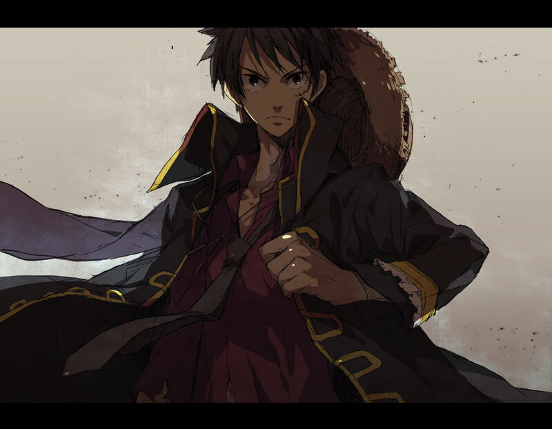Anime Character with Backpack — Brown