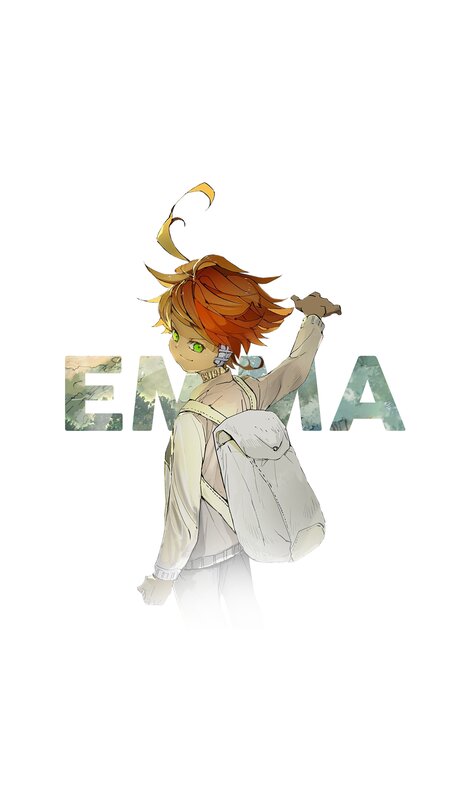 Anime Character with Backpack — White, Calm