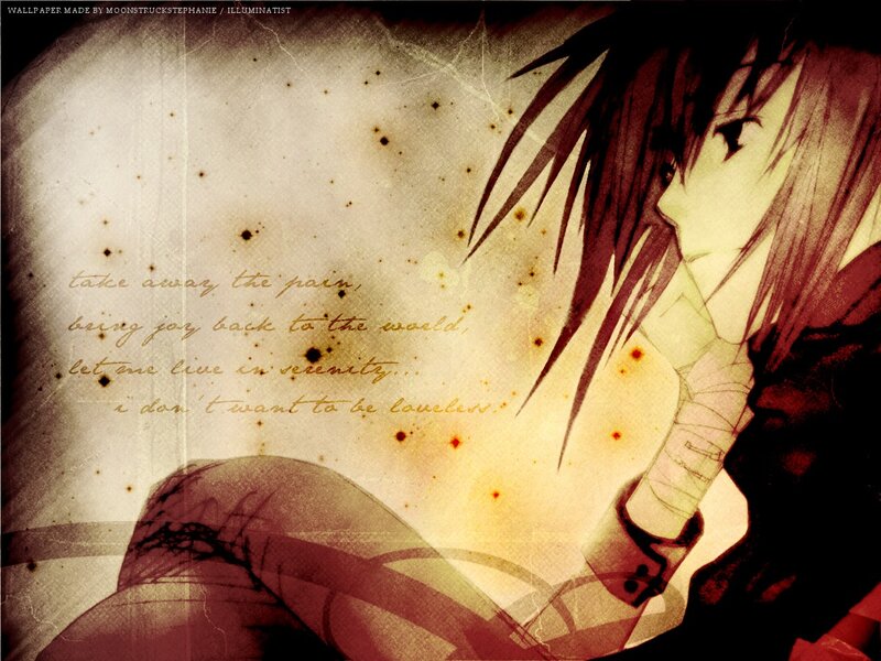 Anime Character with Bandaged Arm — Brown