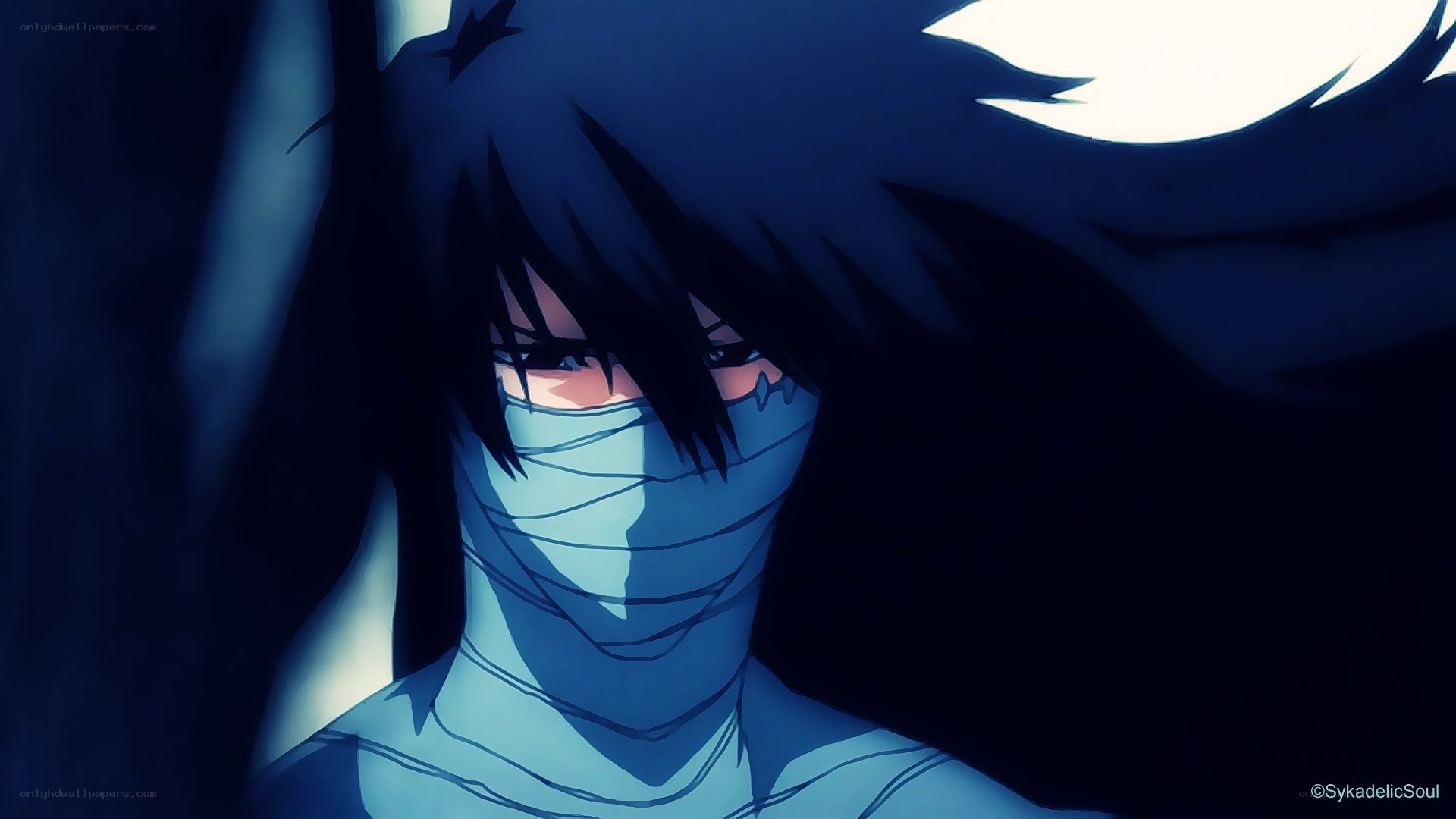anime character with bandaged face